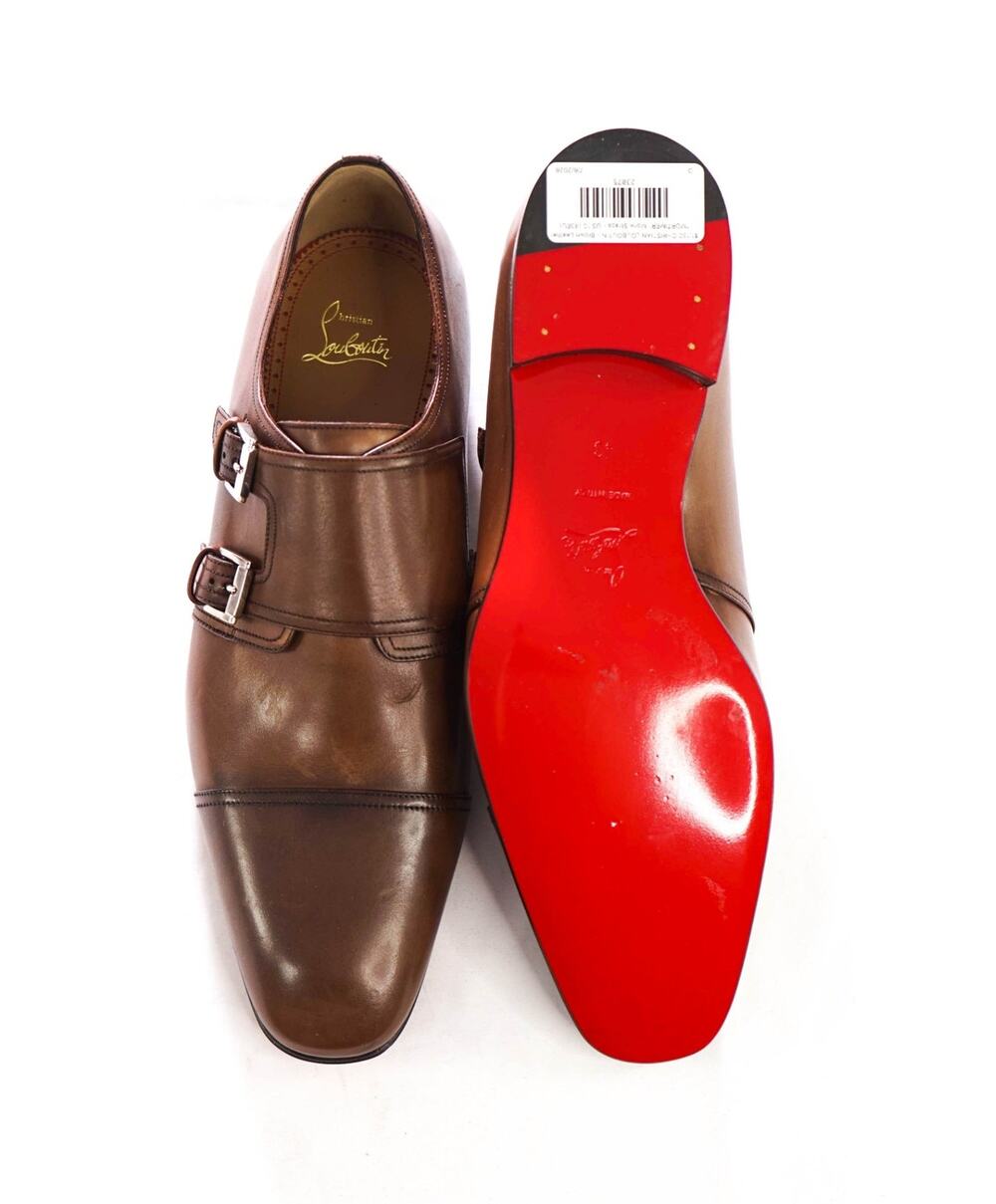 $1,150 LOUBOUTIN - Brown "MORTIMER" Straps - US 10 (43EU)
